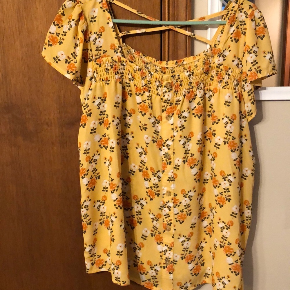 No Boundaries floral print blouse